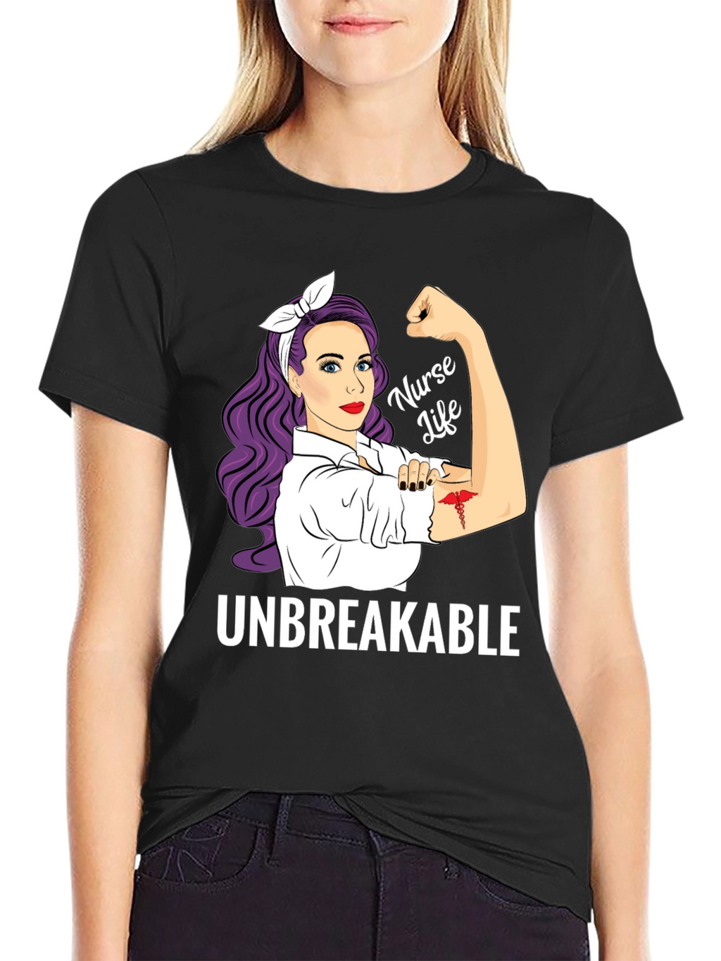Nurse Life Unbreakable Graphic Tee