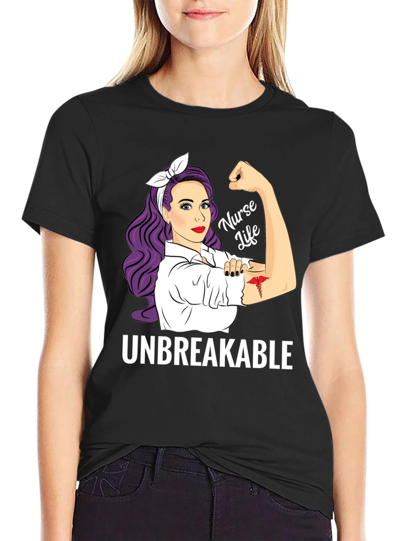 Nurse Life Unbreakable Graphic Tee
