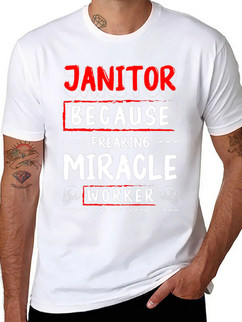 Janitor Miracle Worker Graphic Tee