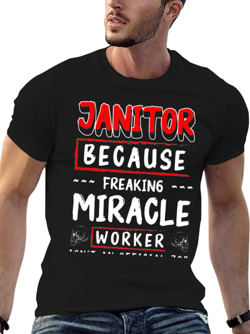 Janitor Miracle Worker Graphic Tee