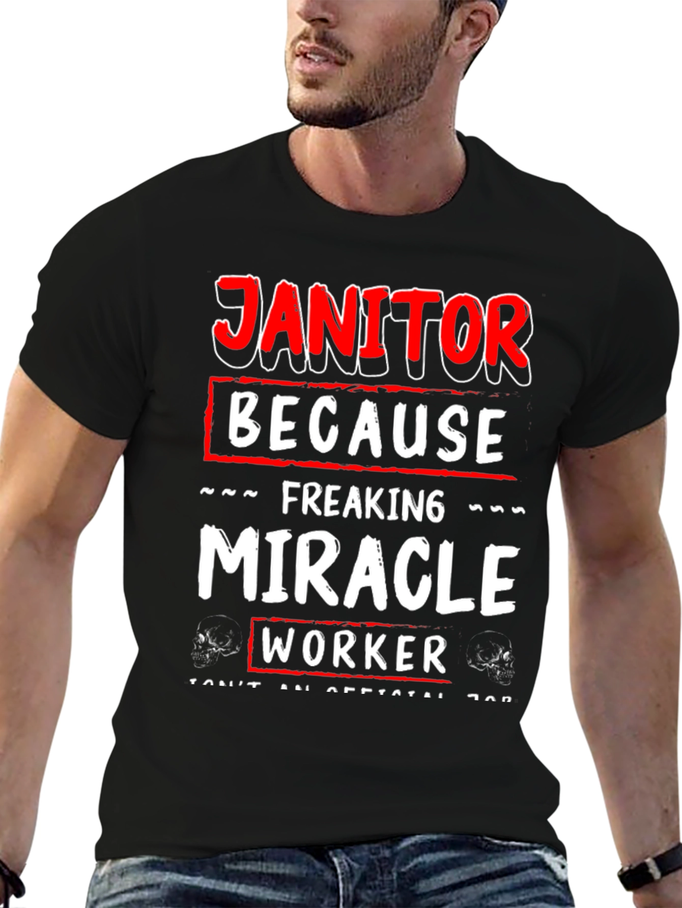 Janitor Miracle Worker Graphic Tee