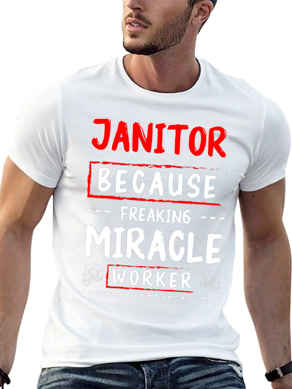 Janitor Miracle Worker Graphic Tee