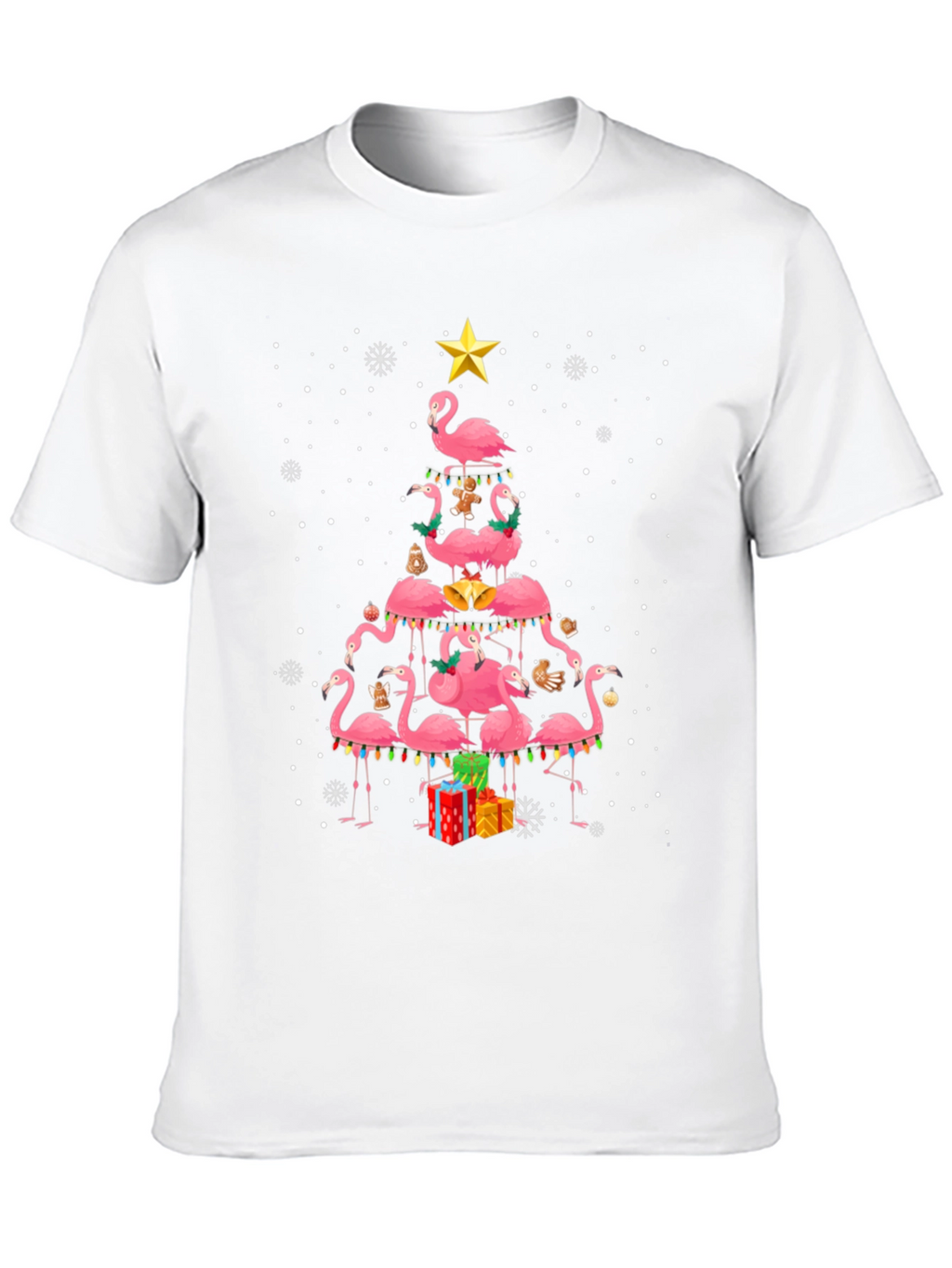 Flamingo Christmas Tree T-Shirt