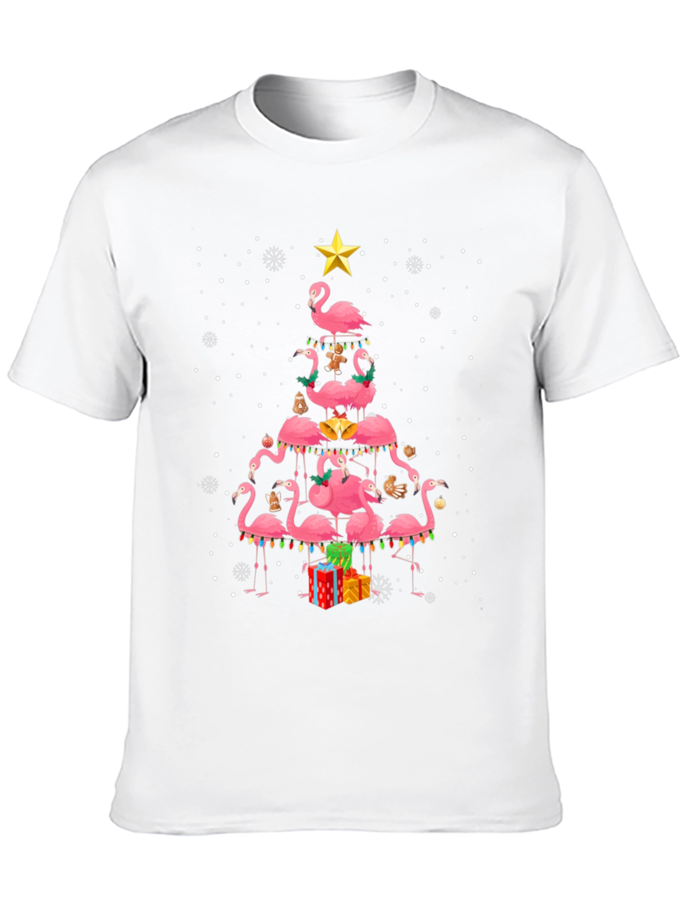 Flamingo Christmas Tree T-Shirt