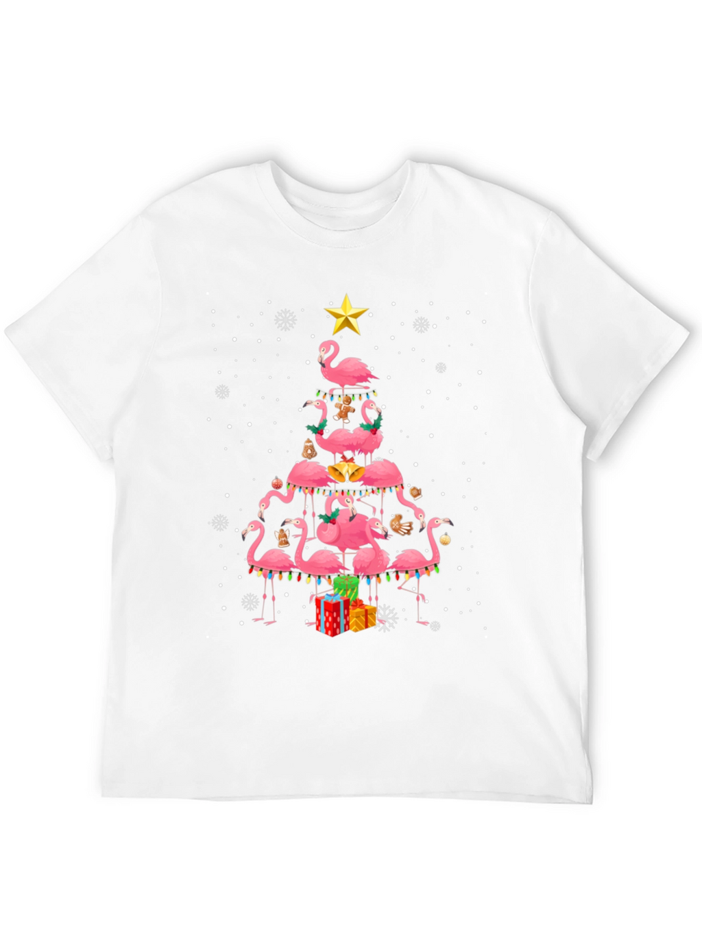 Flamingo Christmas Tree T-Shirt