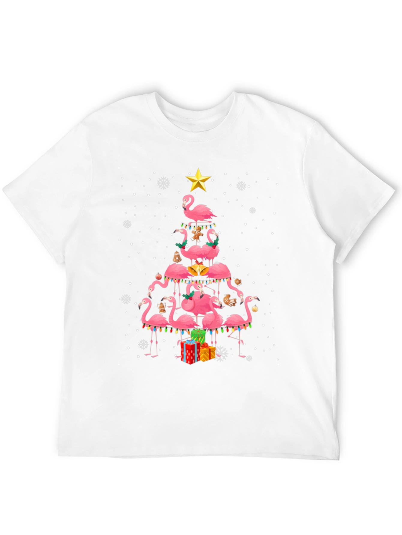 Flamingo Christmas Tree T-Shirt