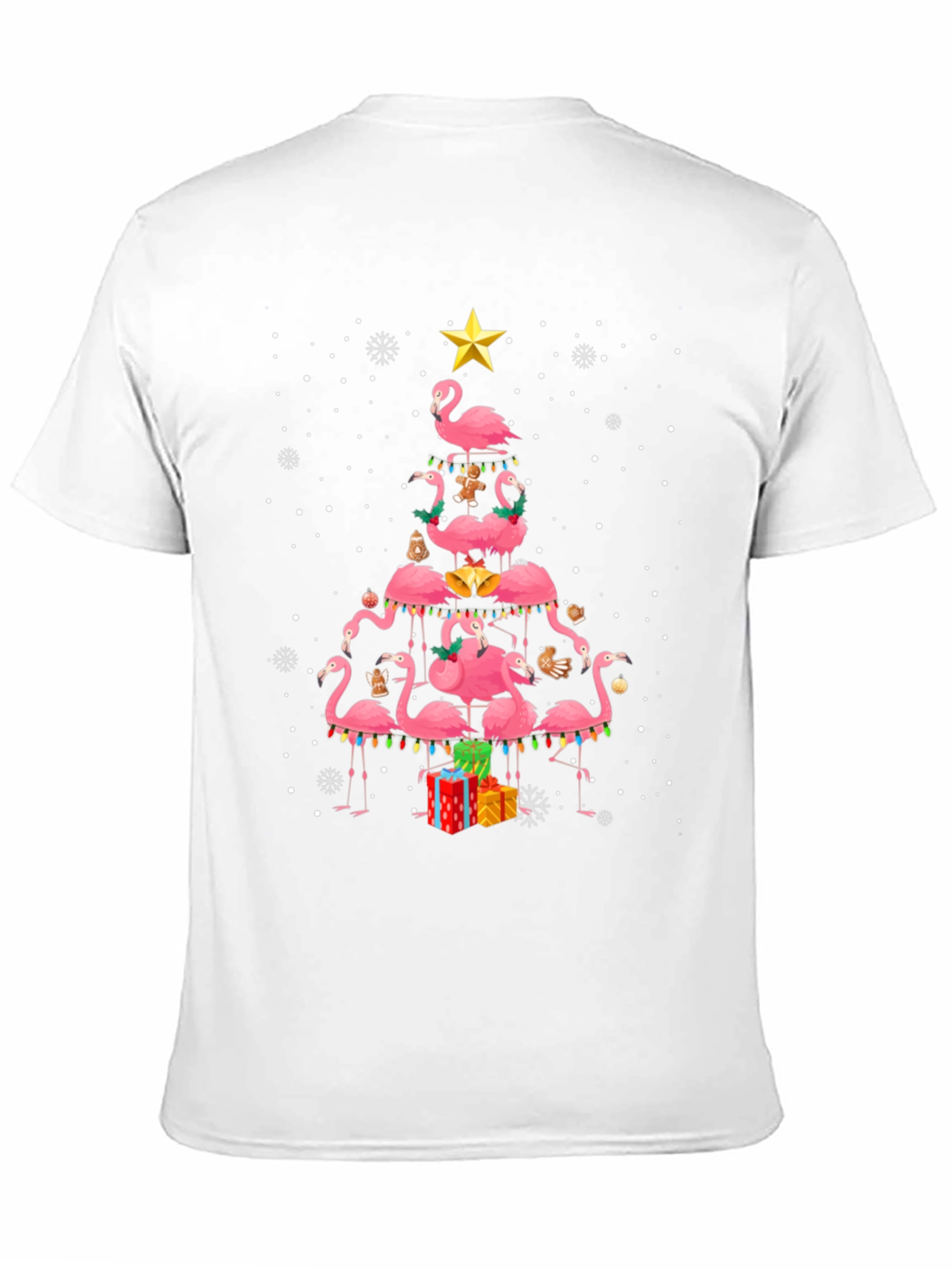 Flamingo Christmas Tree T-Shirt