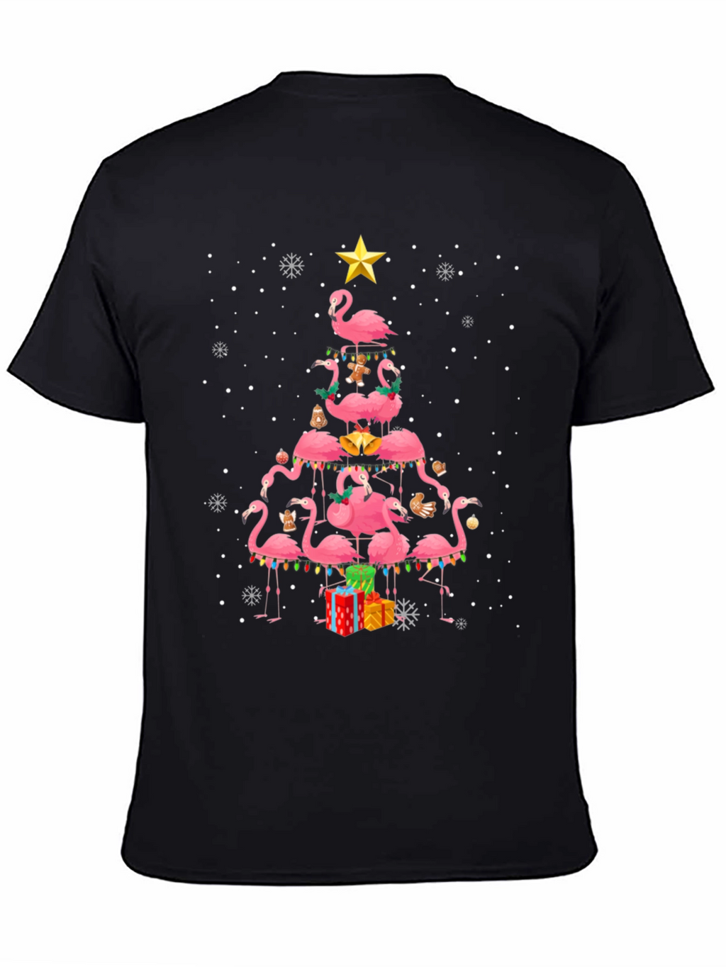 Flamingo Christmas Tree T-Shirt