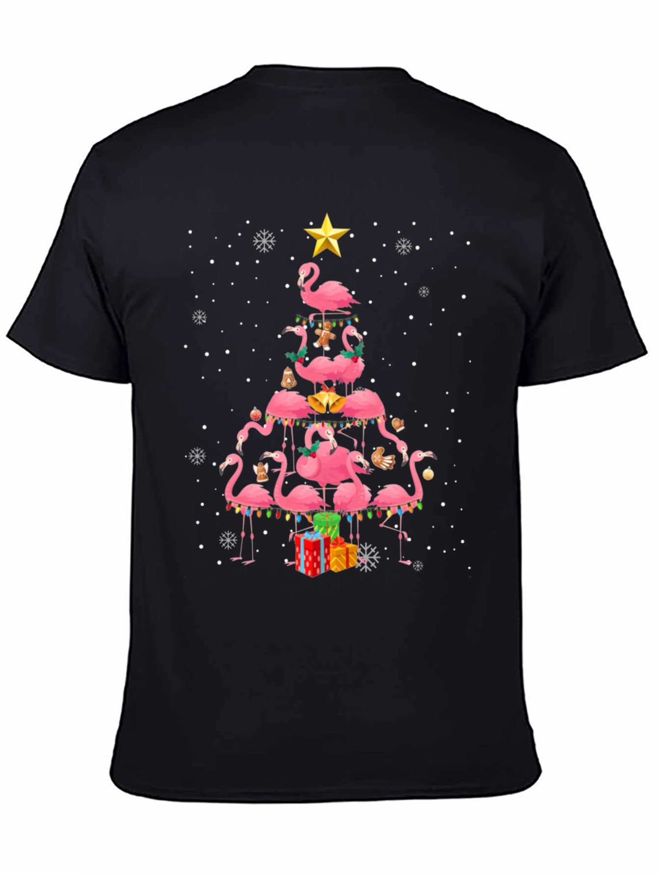 Flamingo Christmas Tree T-Shirt