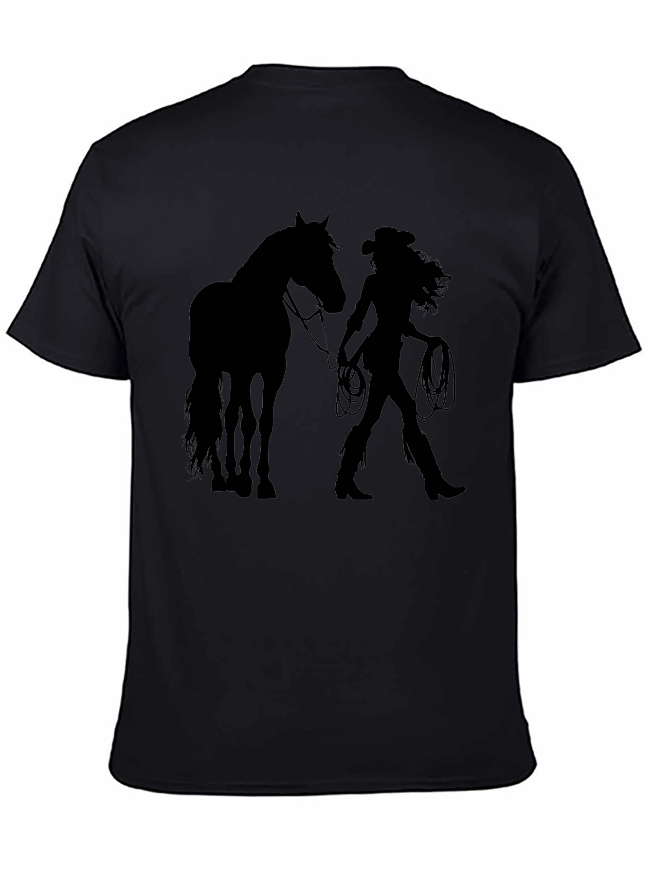 Cowgirl & Horse Graphic Tee - Western Style