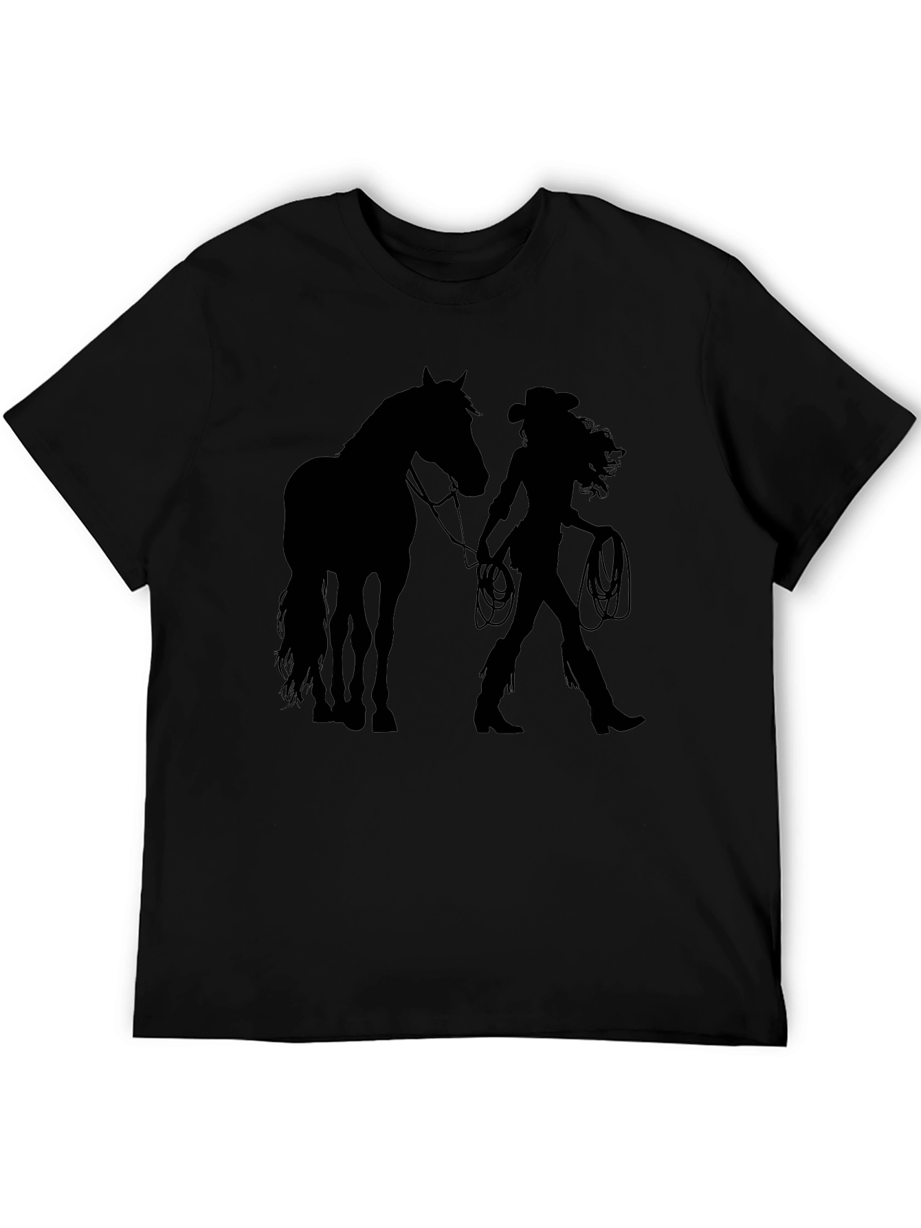 Cowgirl & Horse Graphic Tee - Western Style