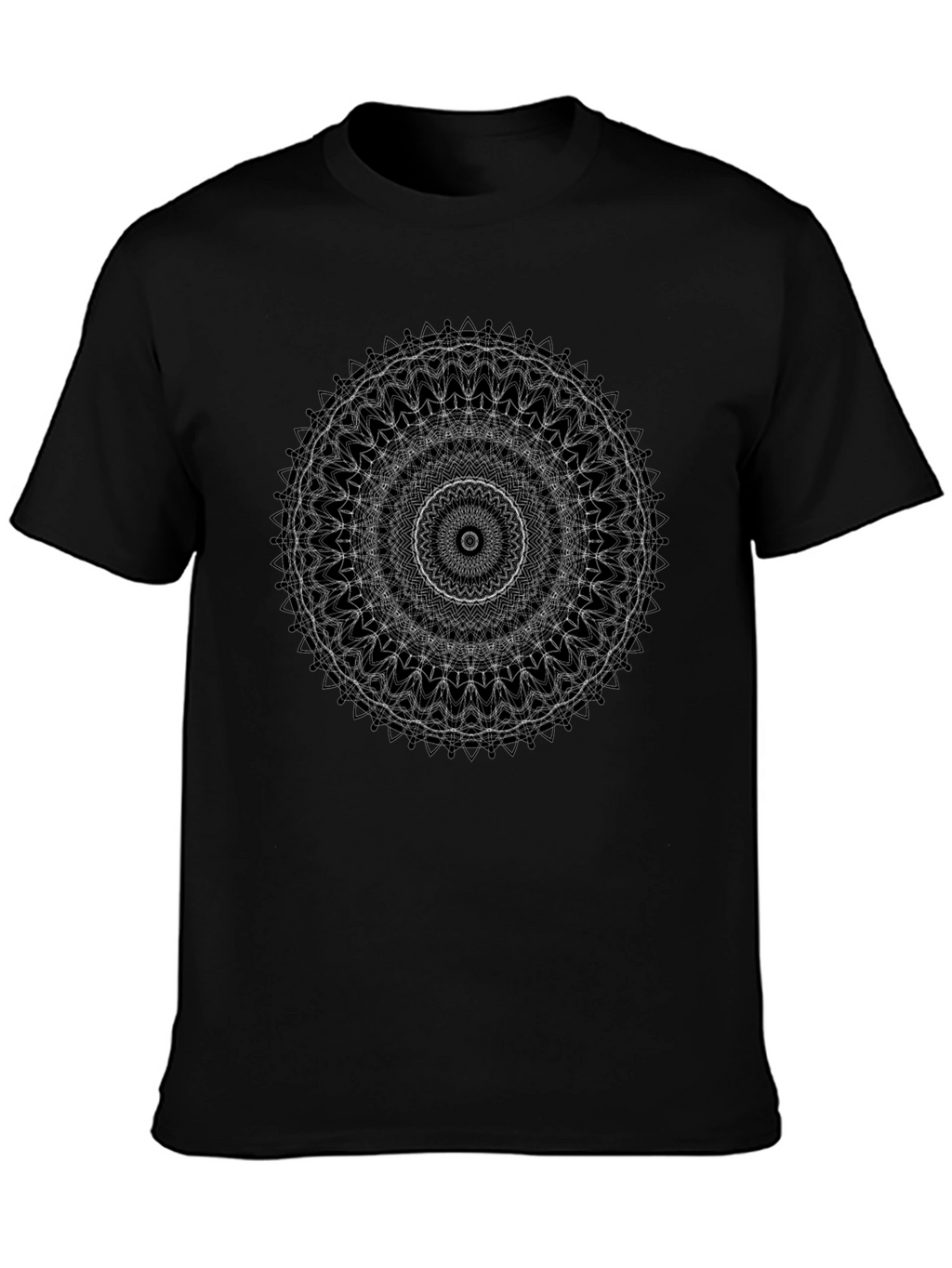 Mandala Graphic Print Black T-Shirt