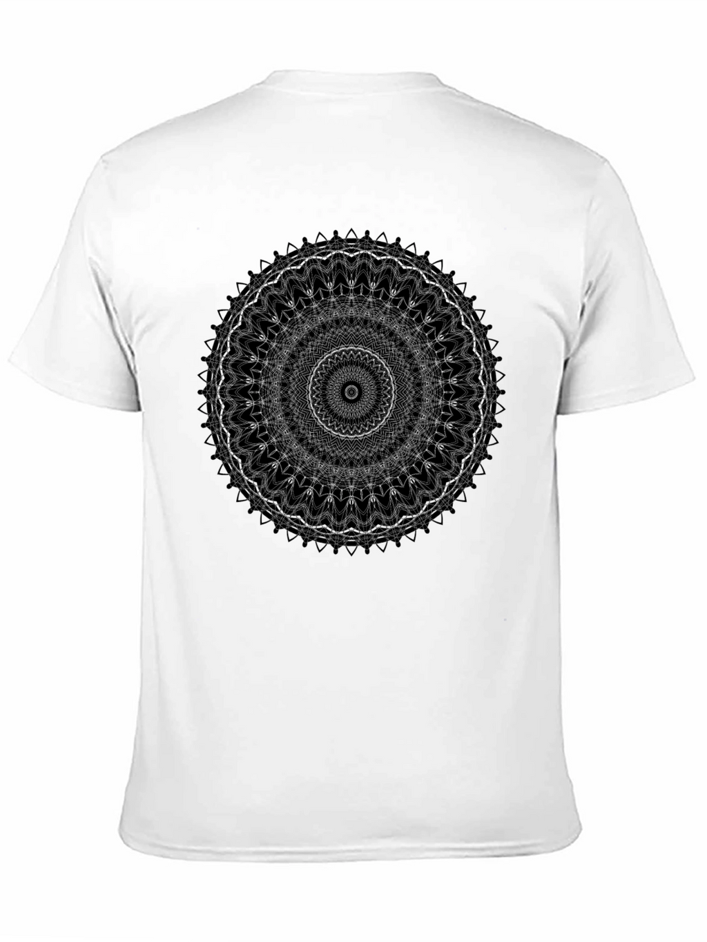Mandala Graphic Print Black T-Shirt