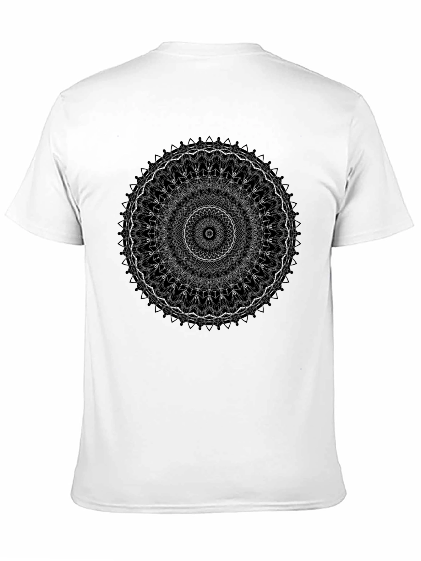 Mandala Graphic Print Black T-Shirt