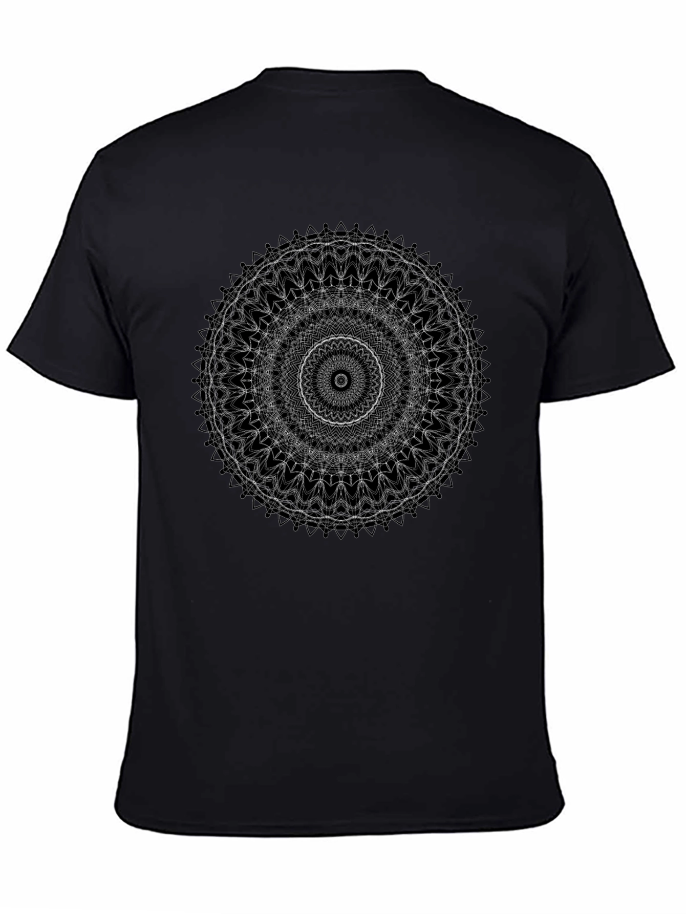 Mandala Graphic Print Black T-Shirt