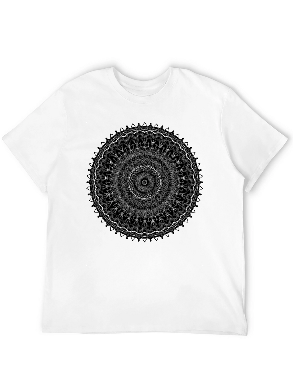 Mandala Graphic Print Black T-Shirt