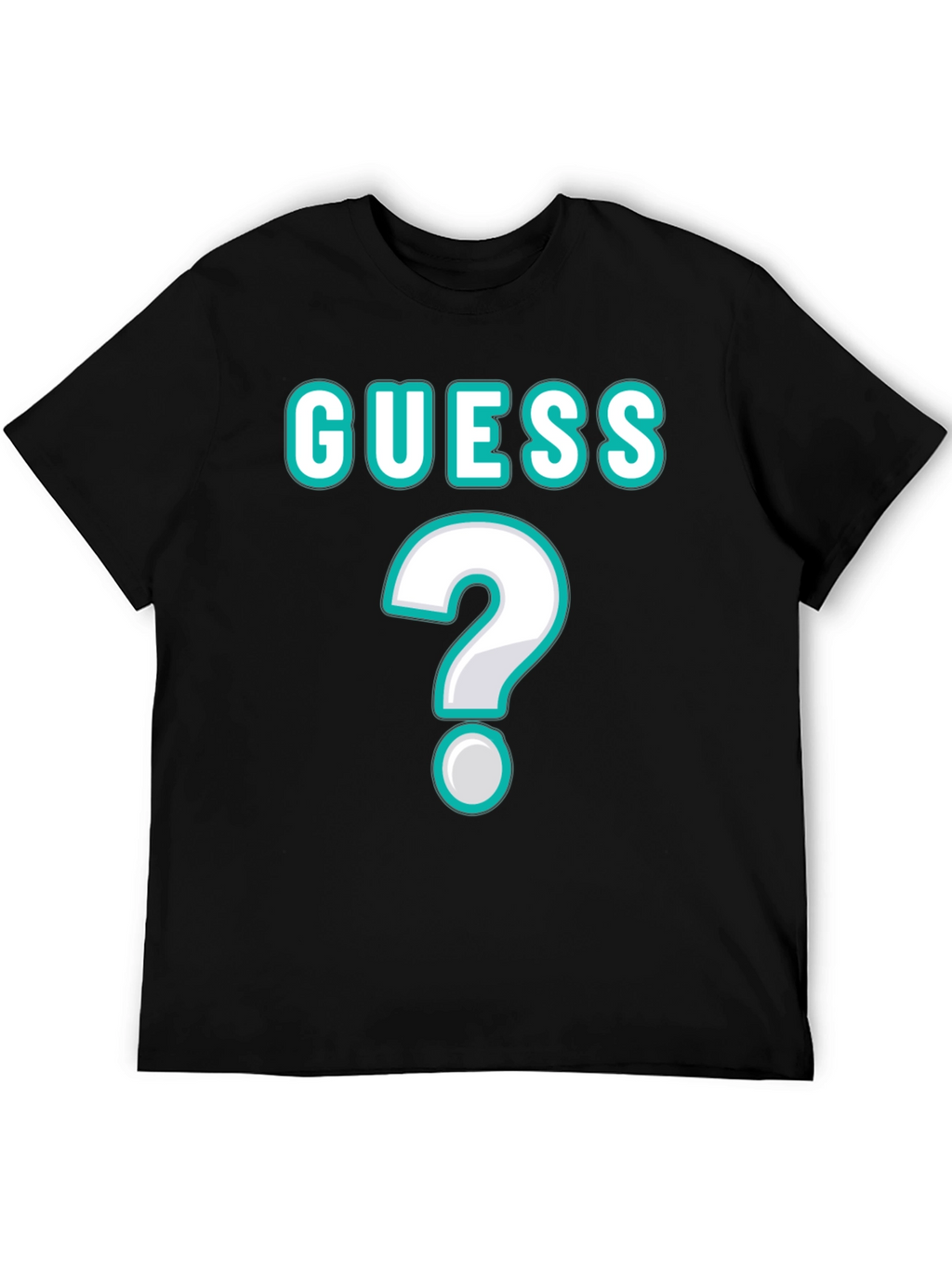 Guess Unisex T-Shirt with Question Mark Design