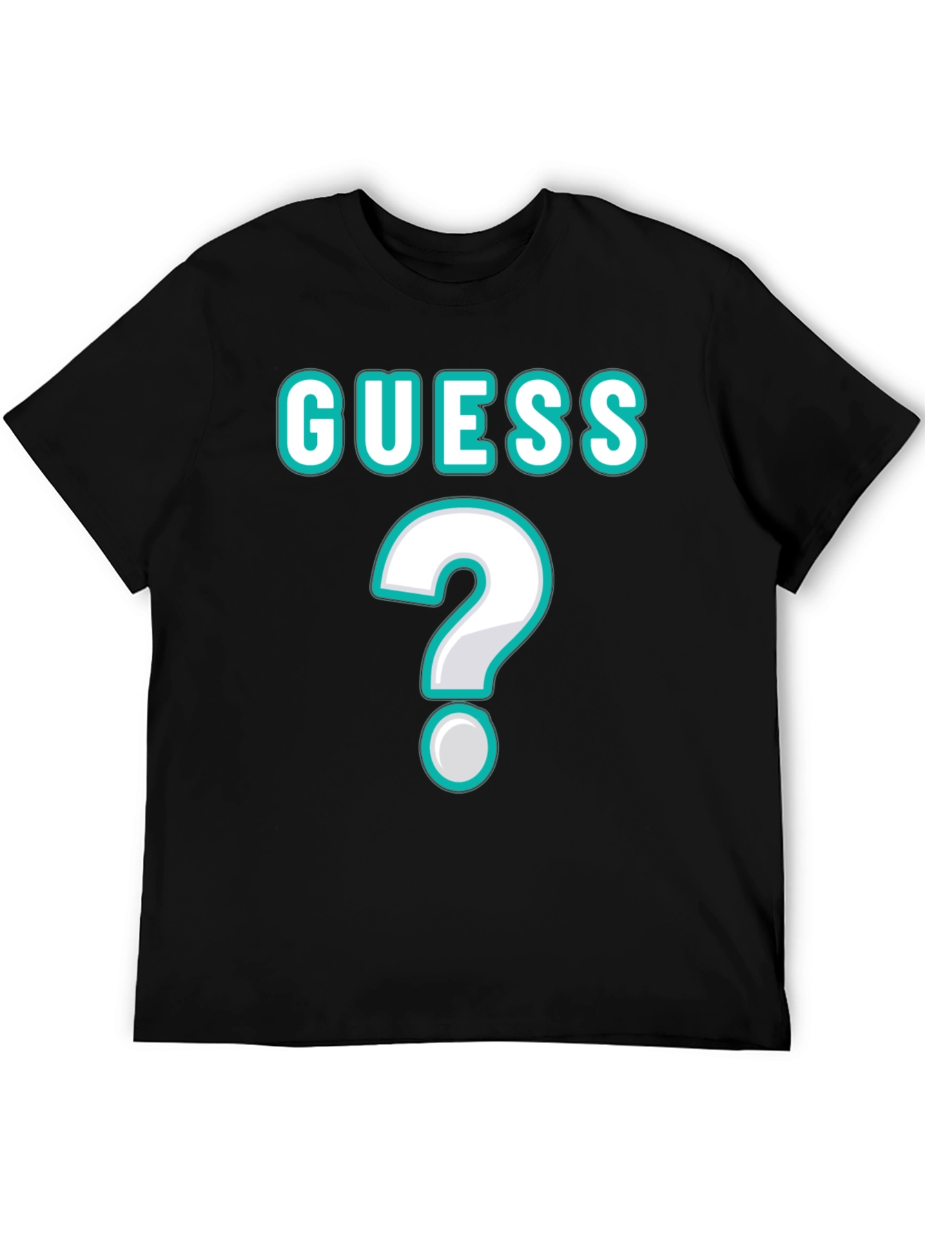 Guess Unisex T-Shirt with Question Mark Design