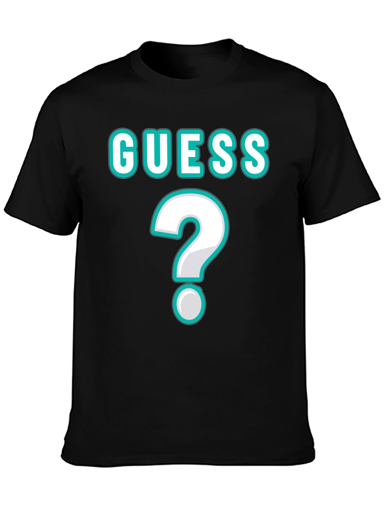 Guess Unisex T-Shirt with Question Mark Design