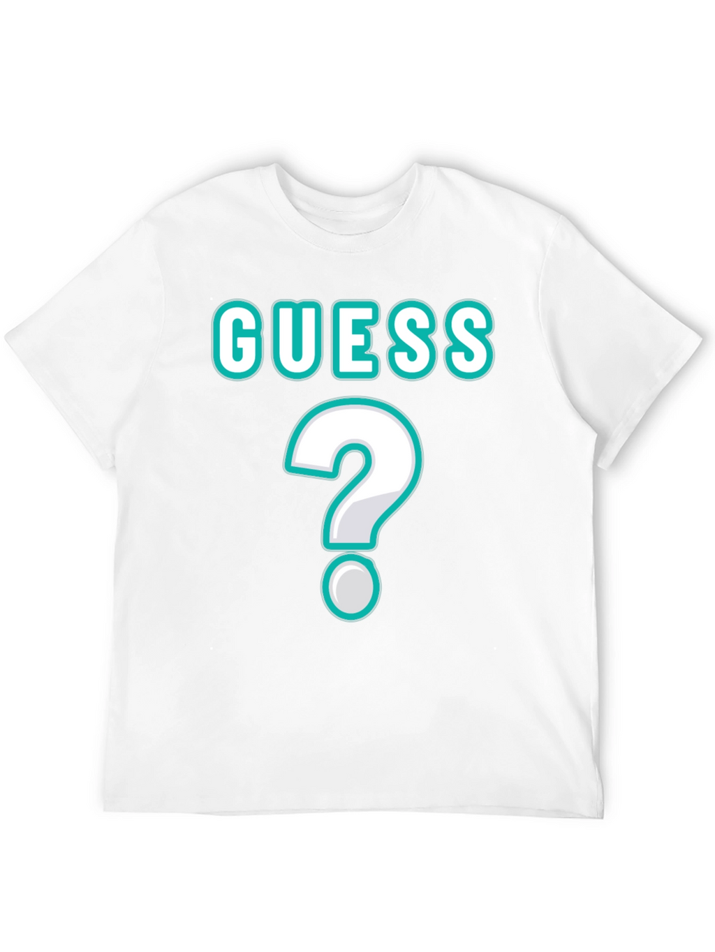 Guess Unisex T-Shirt with Question Mark Design