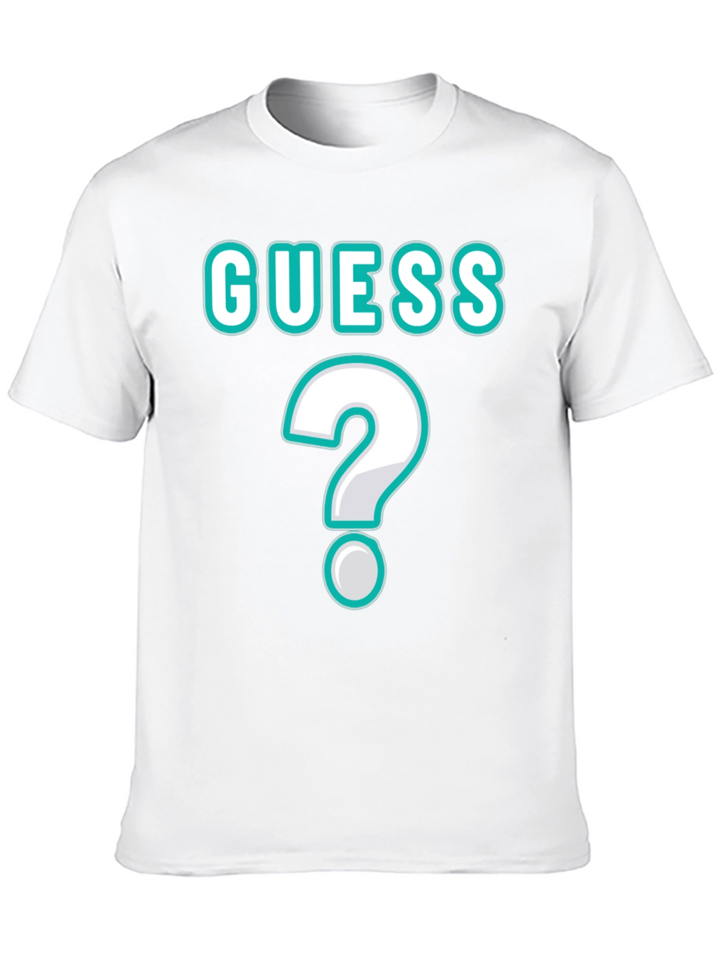 Guess Unisex T-Shirt with Question Mark Design