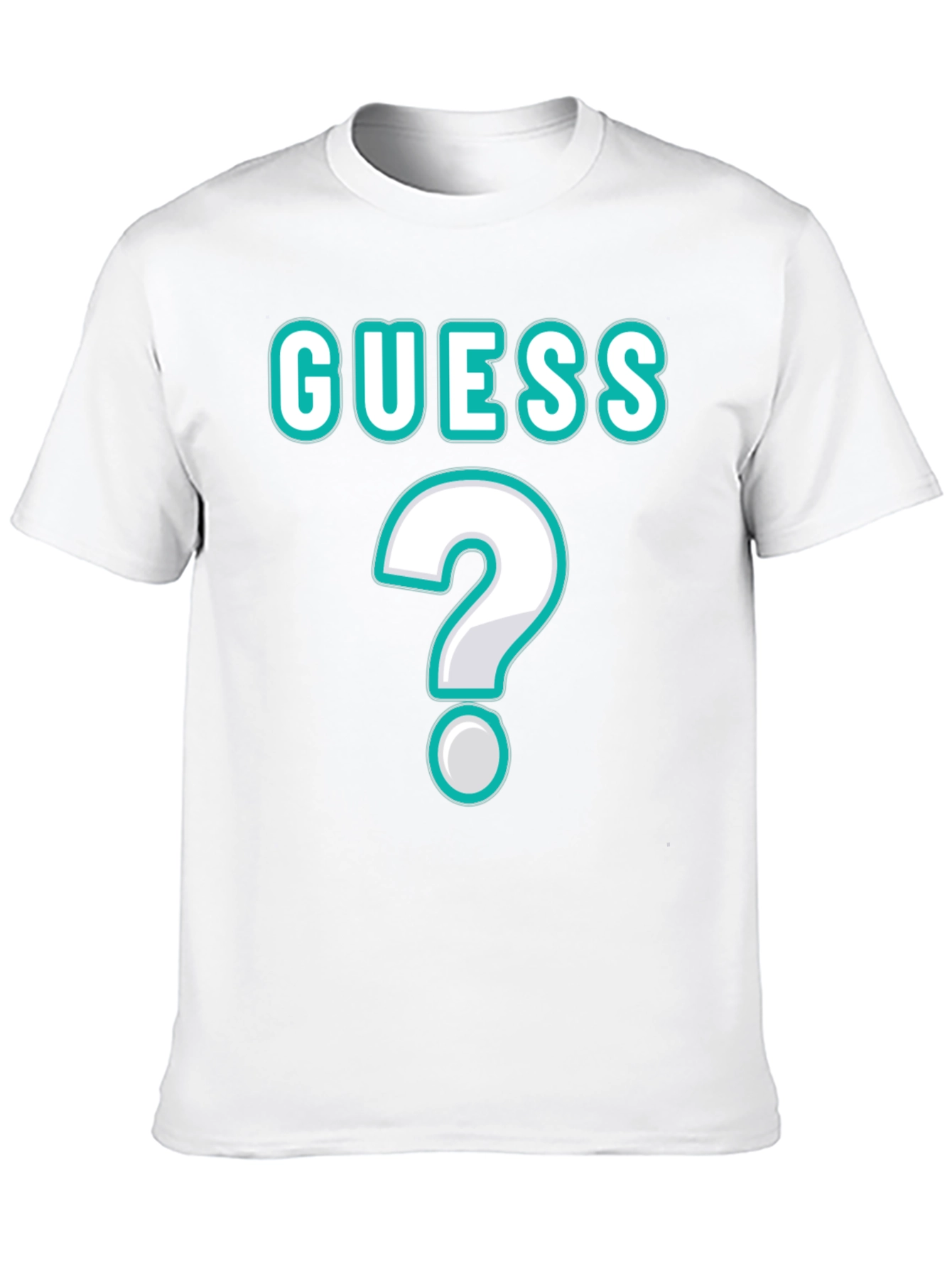 Guess Unisex T-Shirt with Question Mark Design