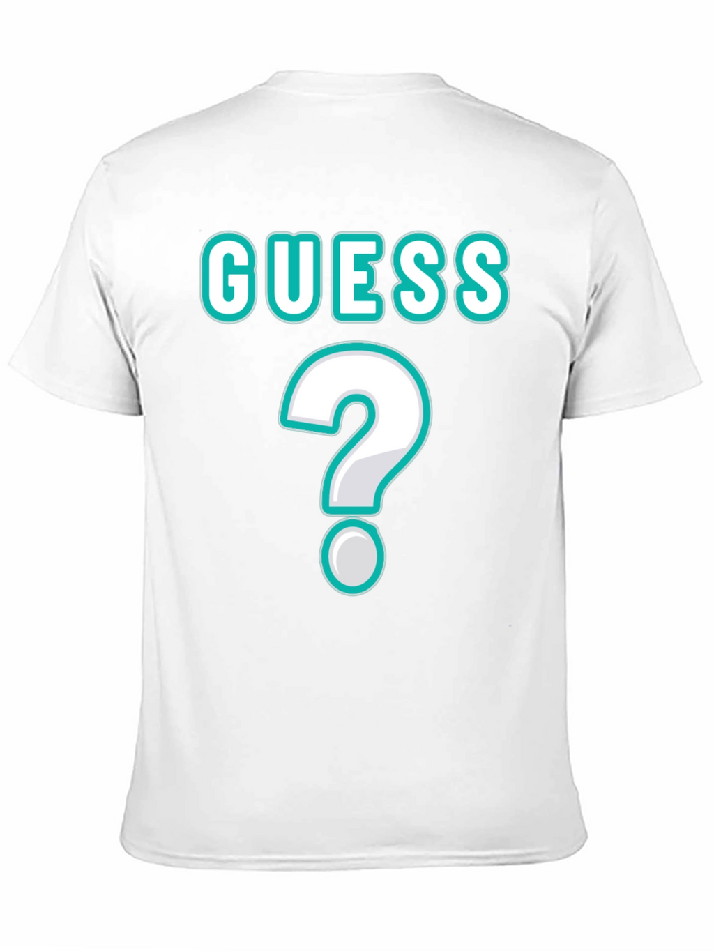 Guess Unisex T-Shirt with Question Mark Design