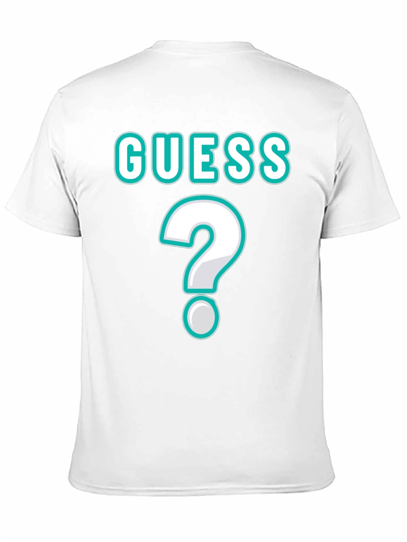 Guess Unisex T-Shirt with Question Mark Design