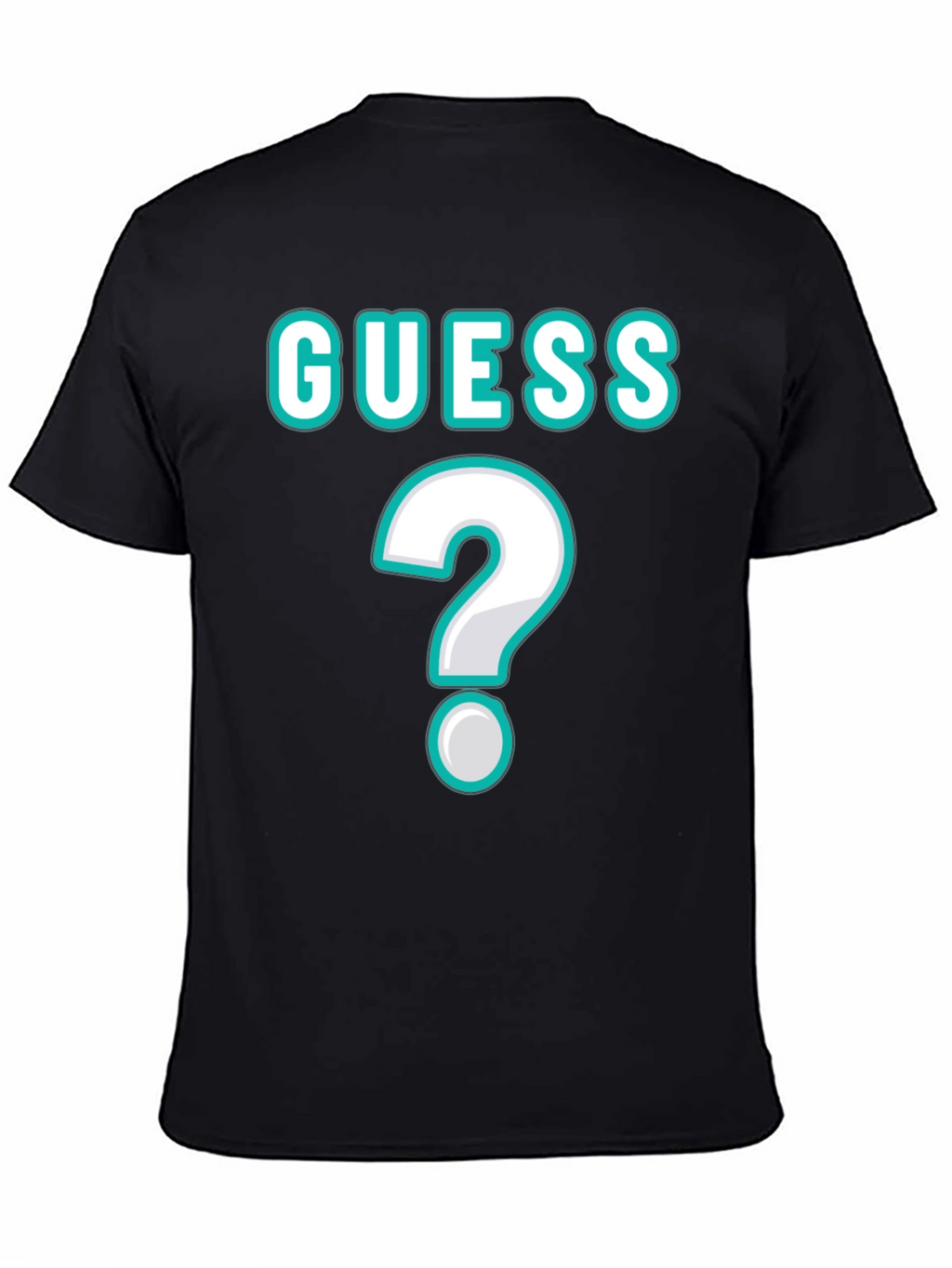 Guess Unisex T-Shirt with Question Mark Design