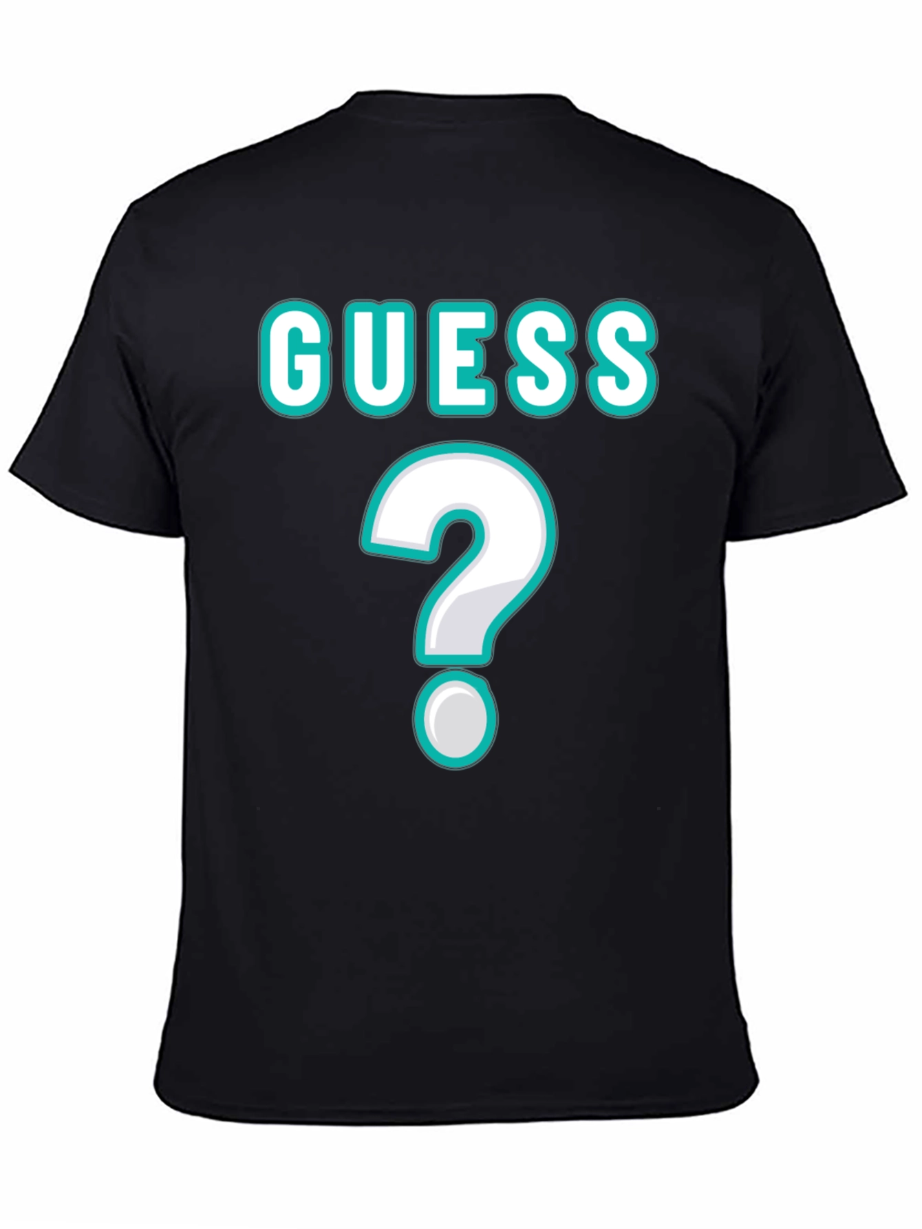Guess Unisex T-Shirt with Question Mark Design