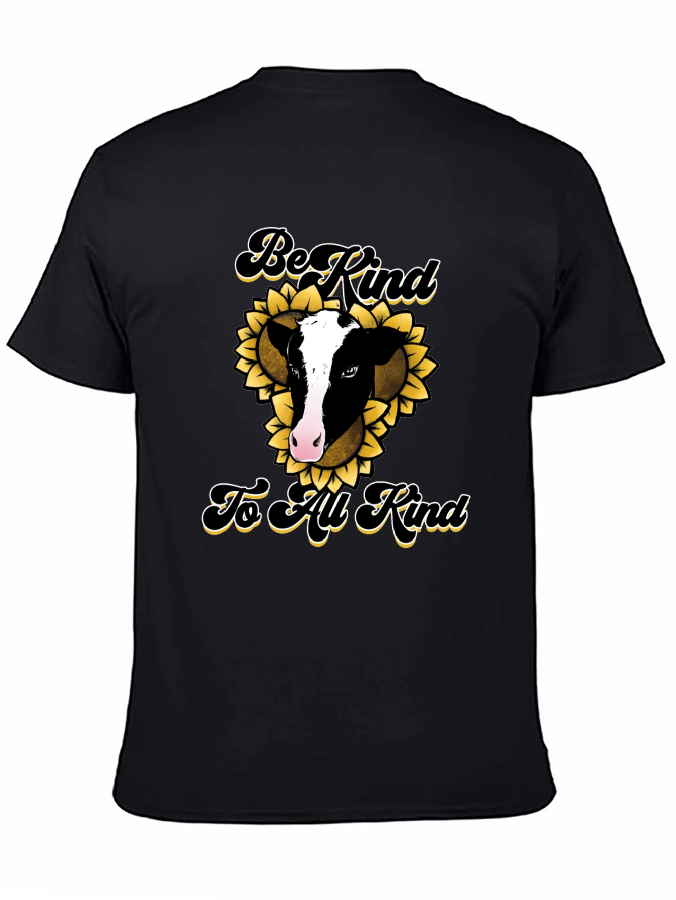 Be Kind to All Kind Cow & Sunflower Graphic Tee
