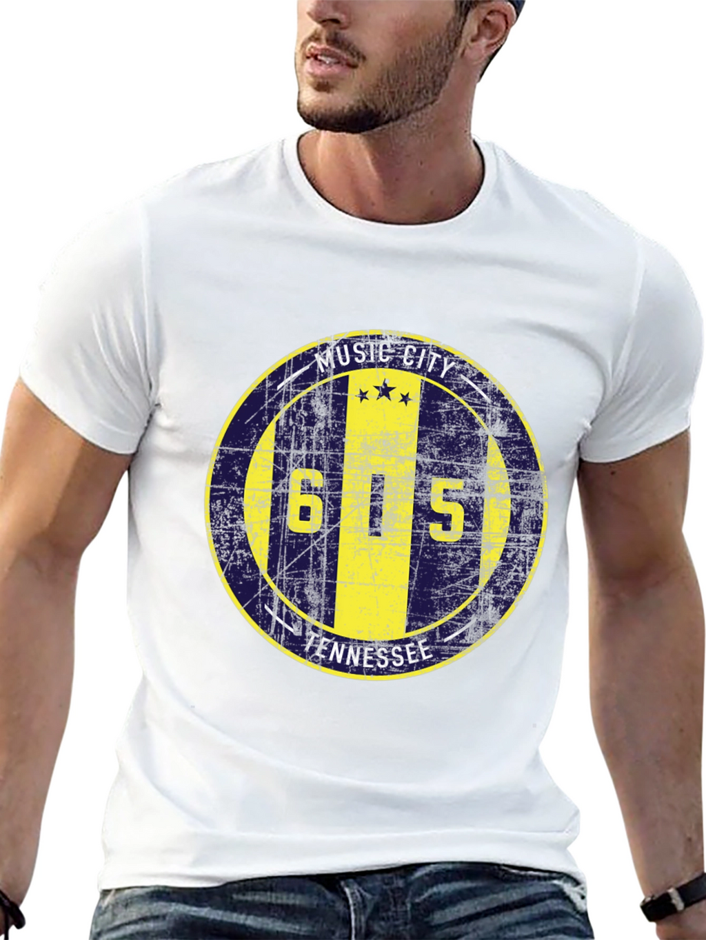 Music City Tennessee 615 T-Shirt