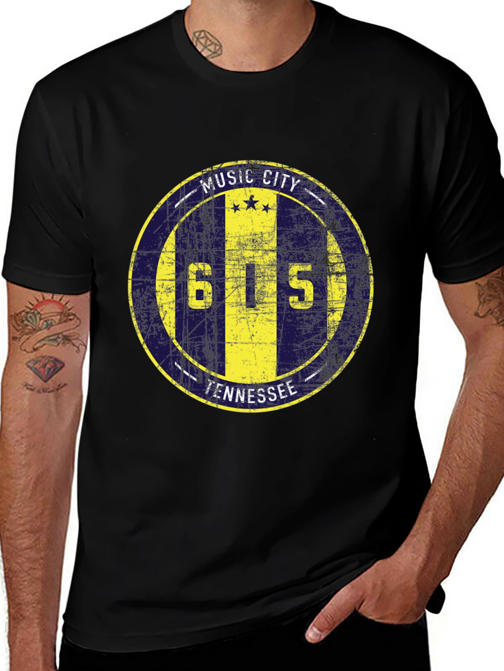 Music City Tennessee 615 T-Shirt