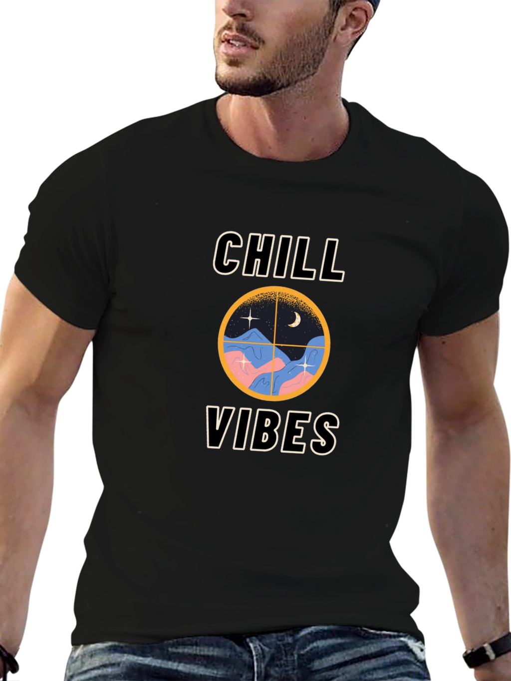 Chill Vibes Graphic T-Shirt - Relaxed Fit