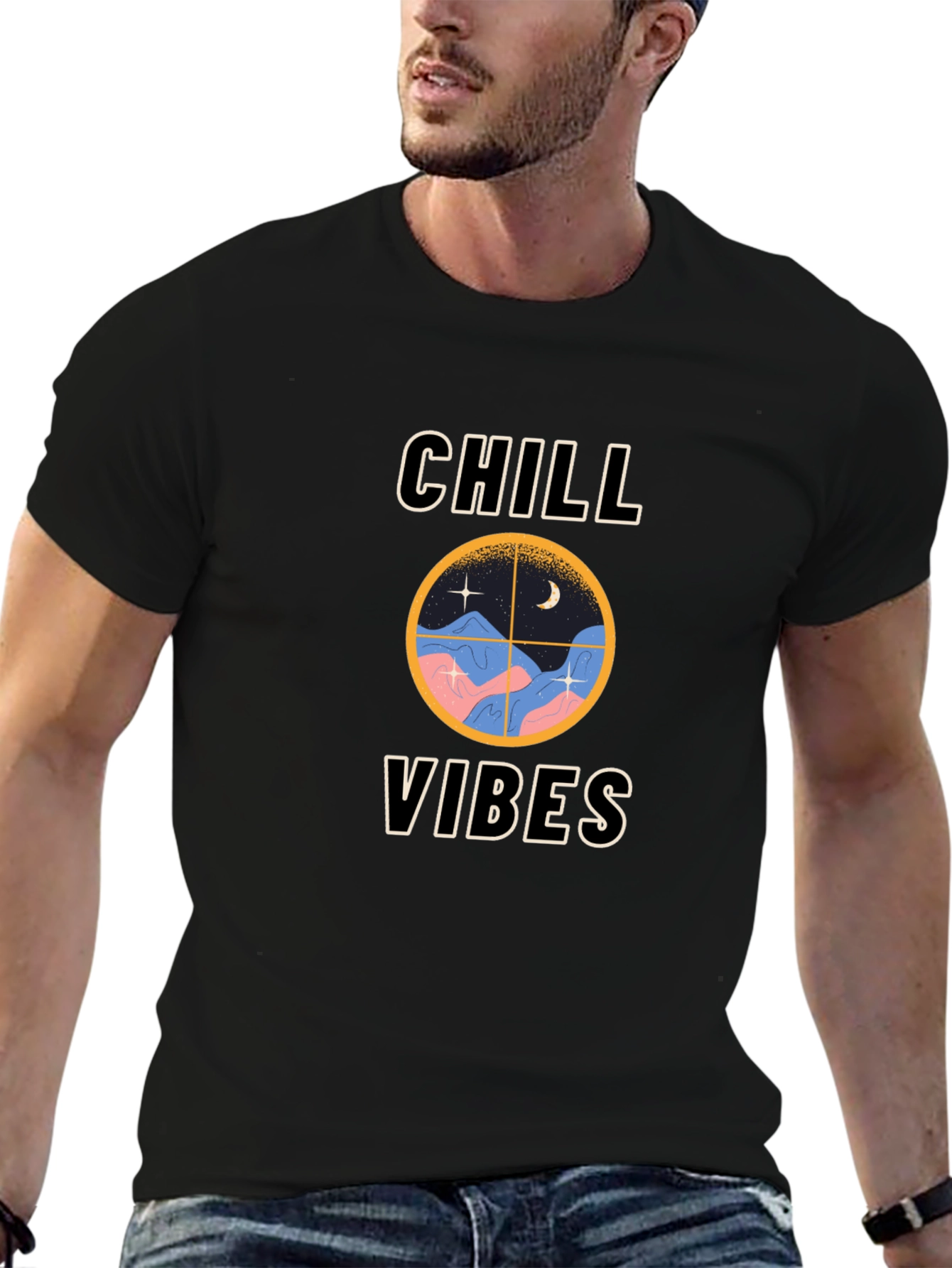 Chill Vibes Graphic T-Shirt - Relaxed Fit