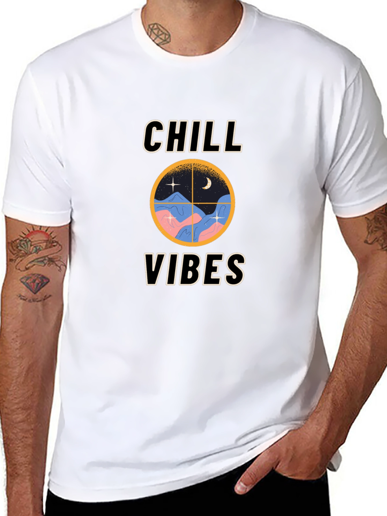 Chill Vibes Graphic T-Shirt - Relaxed Fit