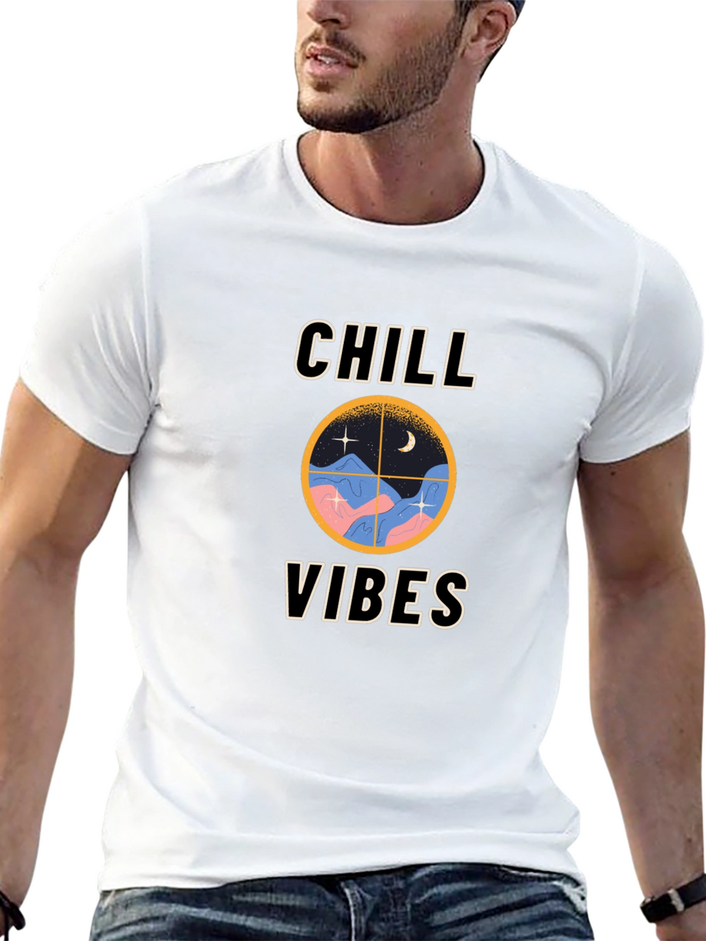 Chill Vibes Graphic T-Shirt - Relaxed Fit