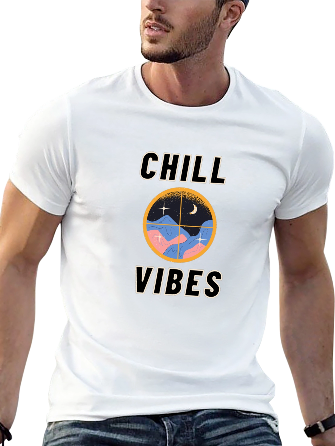 Chill Vibes Graphic T-Shirt - Relaxed Fit