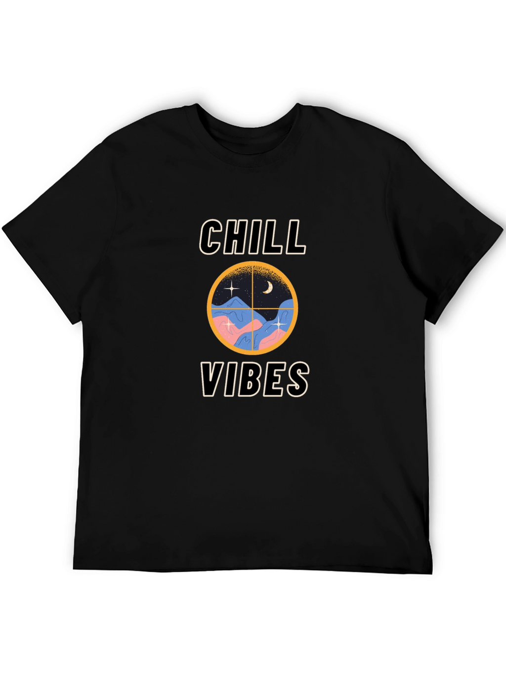 Chill Vibes Graphic T-Shirt - Relaxed Fit