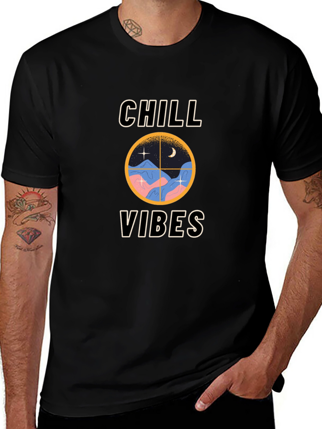 Chill Vibes Graphic T-Shirt - Relaxed Fit
