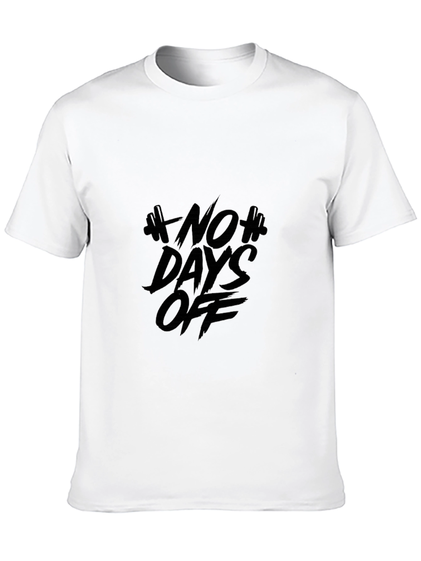 No Days Off Black T-Shirt: Gym Motivation