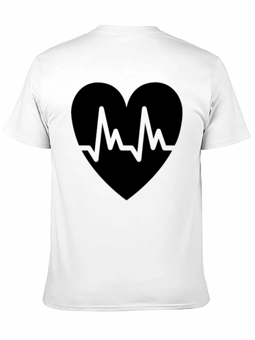 Heartbeat Heart Graphic Black T-Shirt