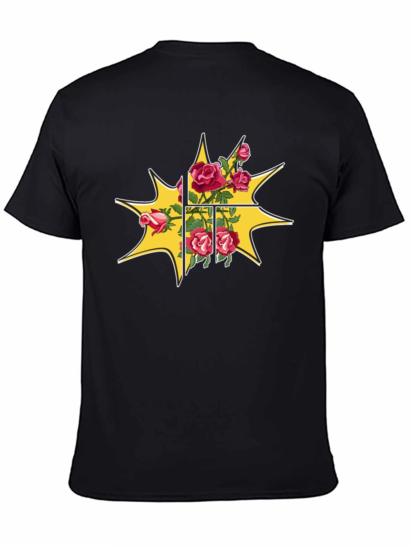 Floral Burst Graphic Tee - Trendy Menswear