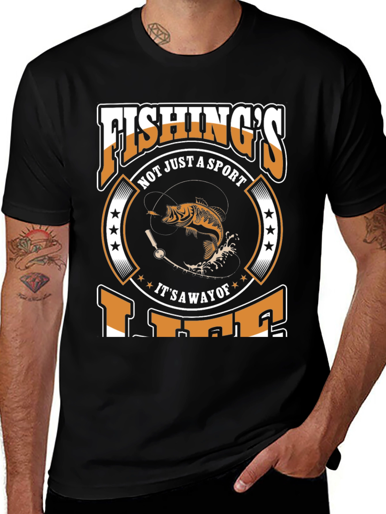 Fishings Not Just A Sport Black T-Shirt