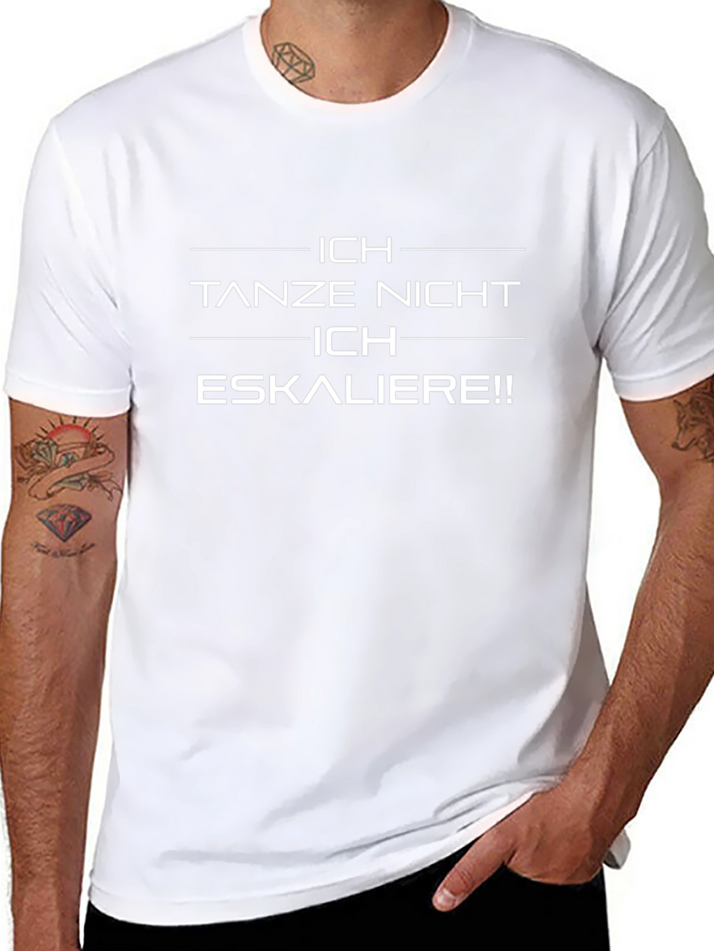 Ich Eskaliere Black T-Shirt
