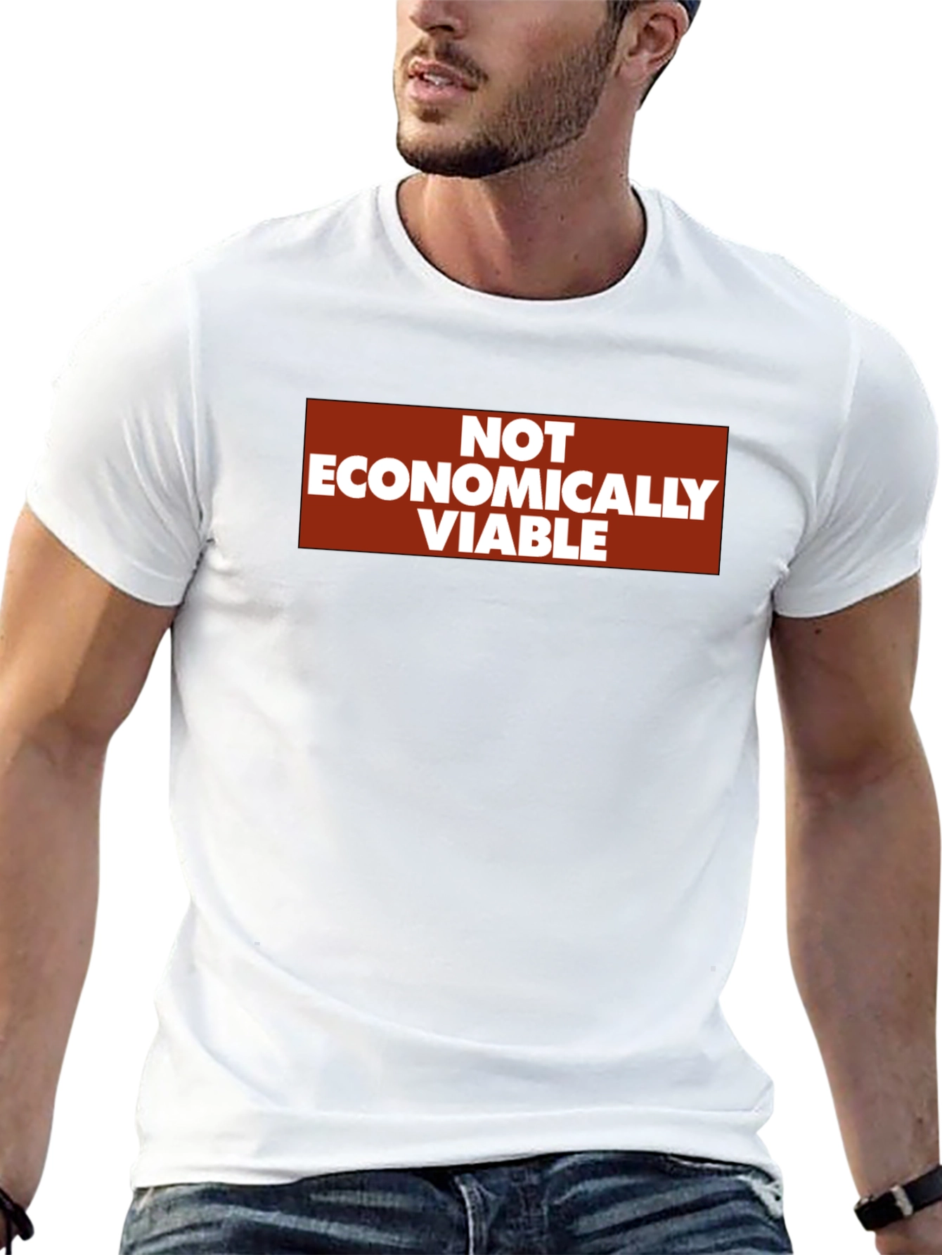 Not Economically Viable Graphic T-Shirt - Black