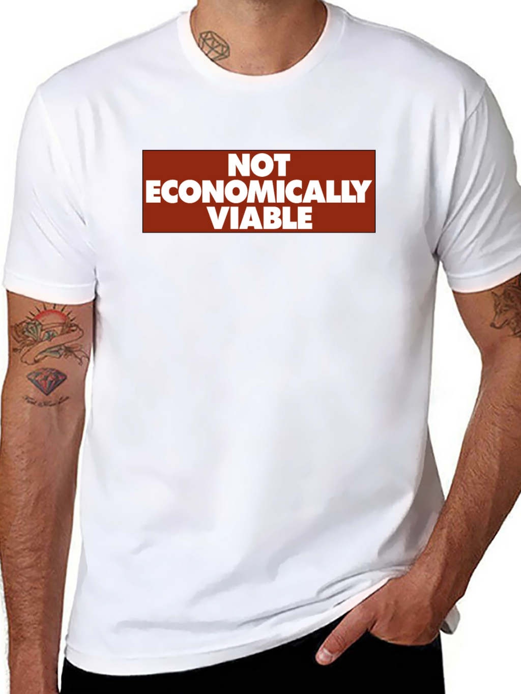 Not Economically Viable Graphic T-Shirt - Black