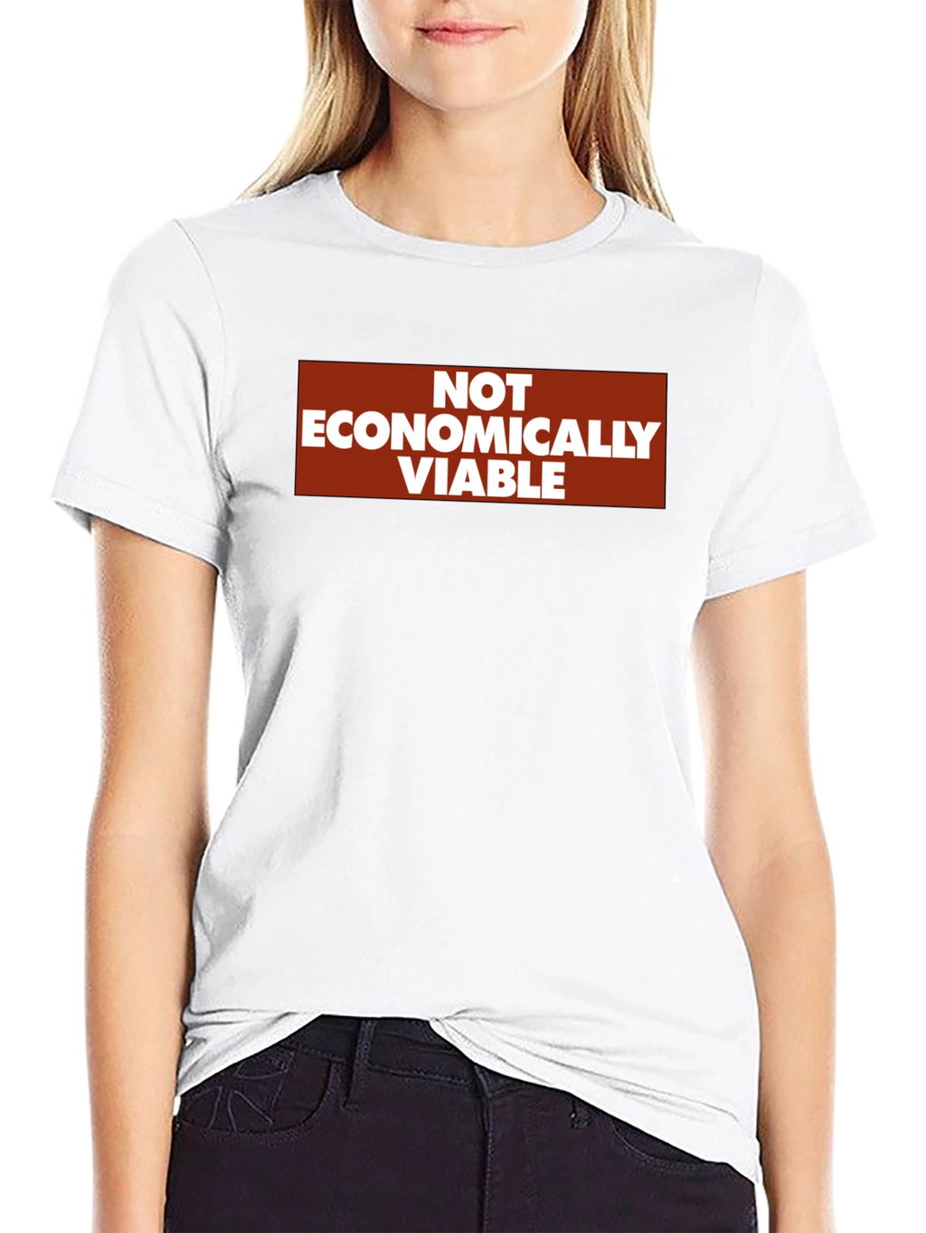 Not Economically Viable Graphic T-Shirt - Black