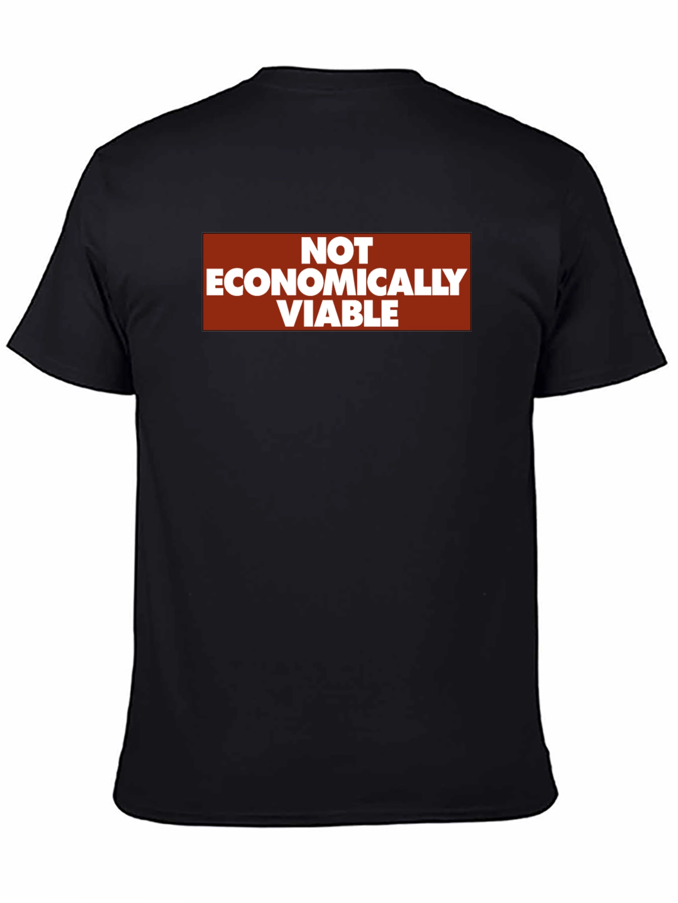 Not Economically Viable Graphic T-Shirt - Black