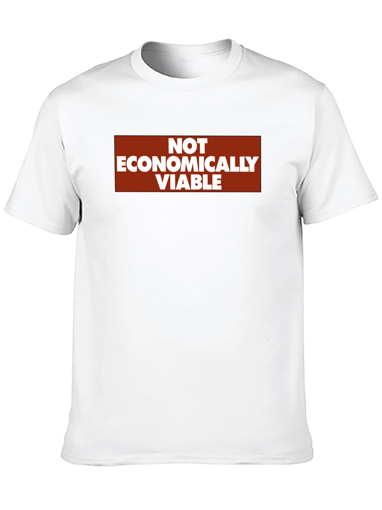 Not Economically Viable Graphic T-Shirt - Black